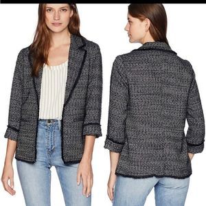Cupcakes & cashmere Gregory tweed blazer size L